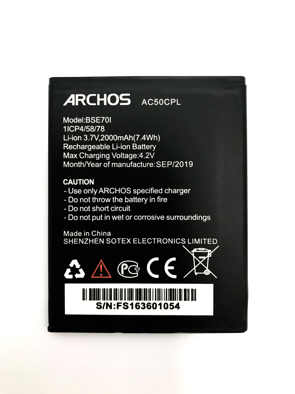 Archos 50C Platinum AC50CPL Аккумулятор Батарея, фото 1