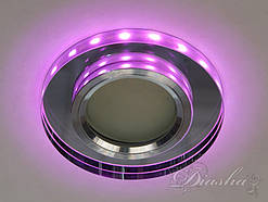 Точковий світильник з різнокольоровою підсвіткою 6013WH+PK