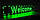 Біжучий Рядок Вивіска 100 х 20 Blue White Green, фото 2