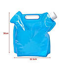 Каністра для води складна туристична похідна 5 л синя, фото 6