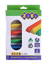 Пластилін 6 кольорів, 150г., восковий KIDS Line ZB.6225 ZiBi