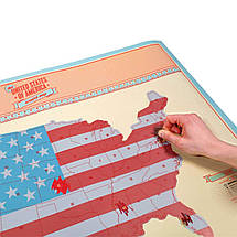 Скретч карта США Scratch Map USA Edition Fun Trip, фото 2