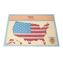 Скретч карта США Scratch Map USA Edition Fun Trip, фото 3