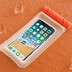 Водонепроникний чохол для смартфона Hammock з надувними краями жовтогарячий, фото 3