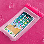 Водонепроникний чохол для смартфона Hammock з надувними краями рожевий, фото 3