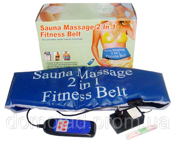 Масажний Пояс Sauna Massage 2 in 1 Сауна Фітнес, фото 1