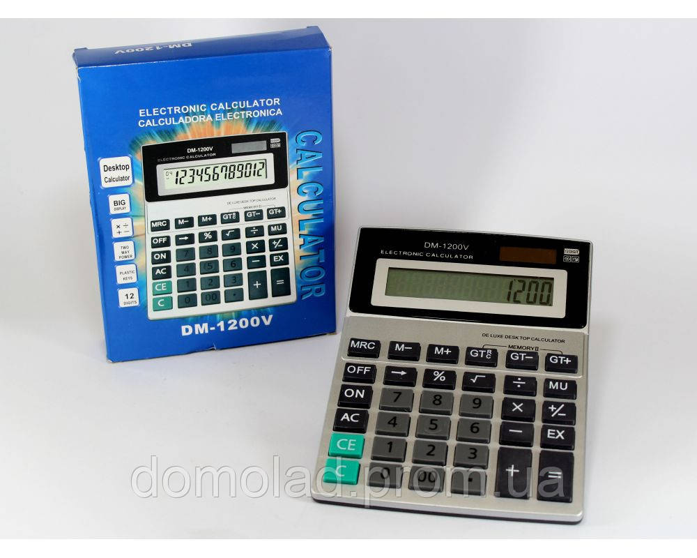 Настільний Калькулятор DM 1200V, фото 1