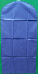 Чохол для зберігання одягу флізеліновий синього кольору. Розмір 60 см*160 см, в упаковці 3 штуки