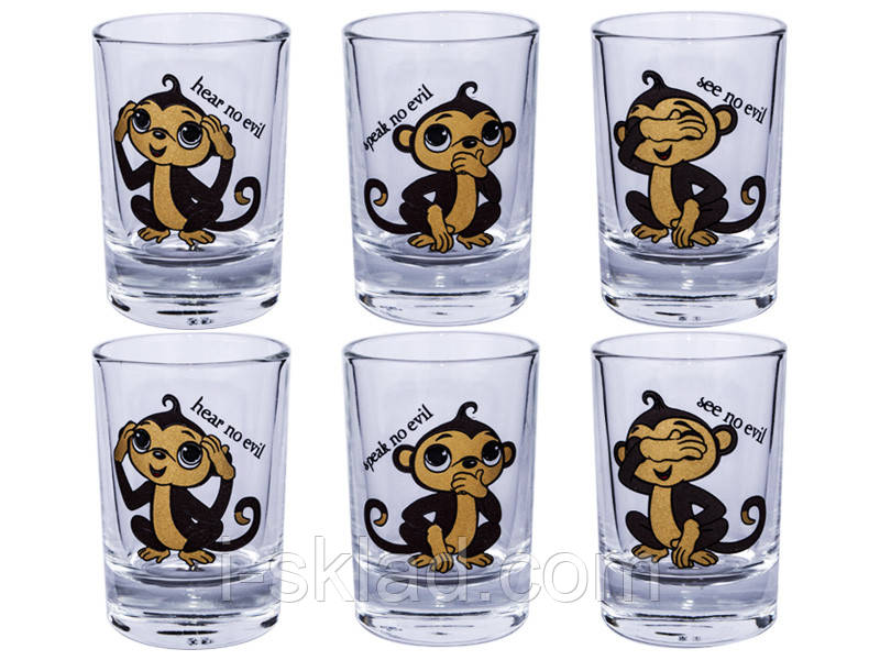 Набір стопок ГСП Символ року 6 шт 50 мл 2016 02с1022 86003139