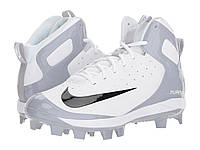 Бутсы Nike Alpha Huarache Pro Mid MCS White/Black/Wolf Grey - Оригинал