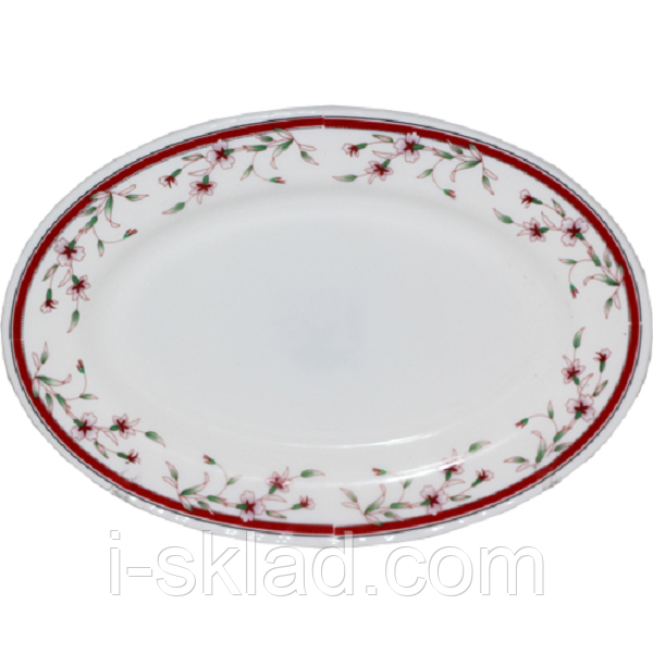 Блюдо овал 14 Польові квіти 30063-1248
