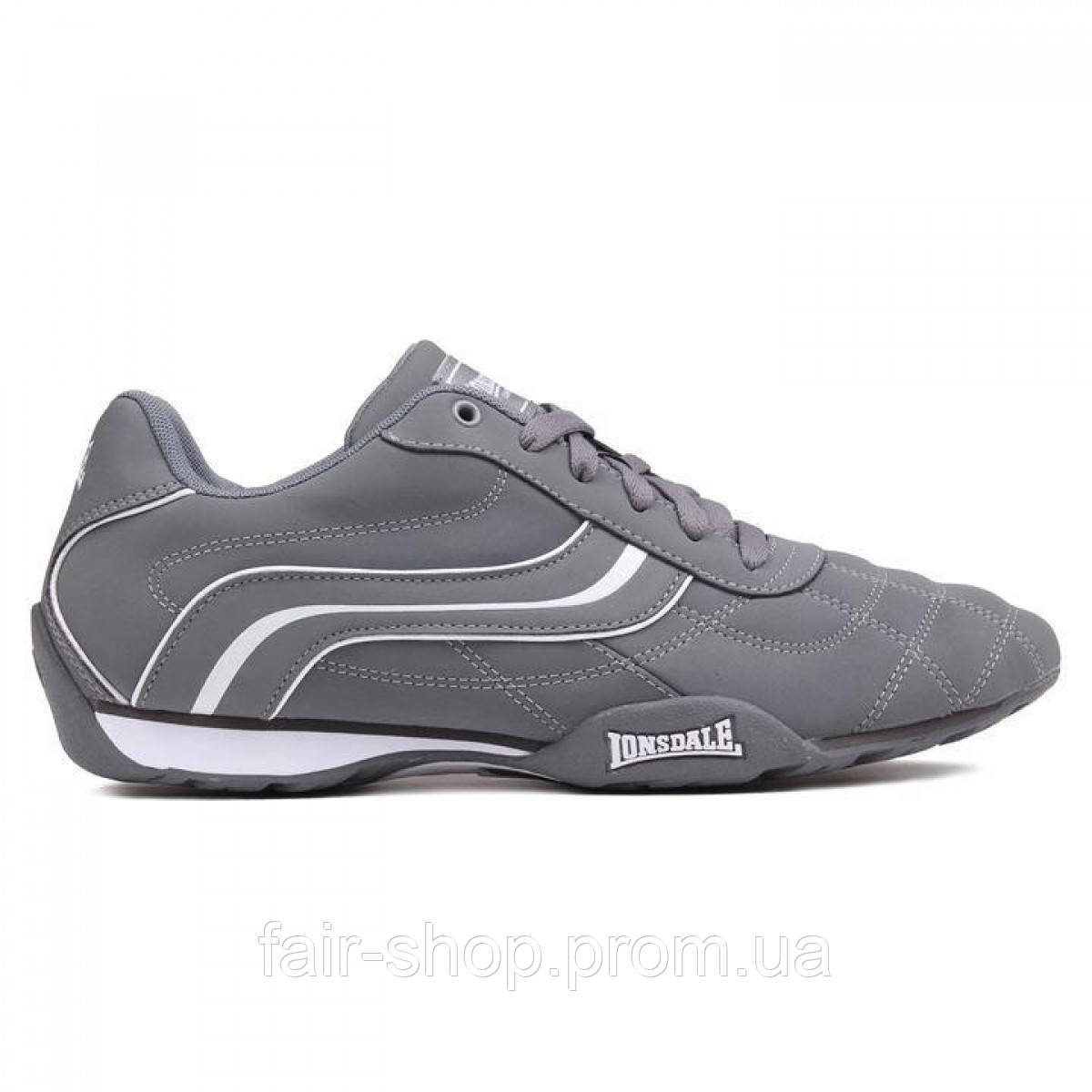 Кеди Lonsdale Camden Trainers Grey/White, оригінал. Доставка від 14 днів