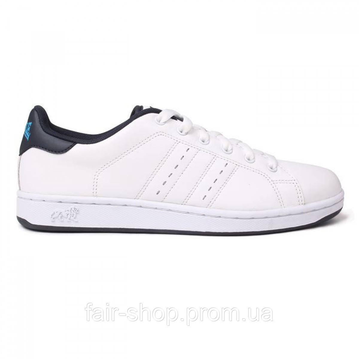 Кеди Lonsdale Leyton Leather Trainers White/Navy, оригінал. Доставка від 14 днів