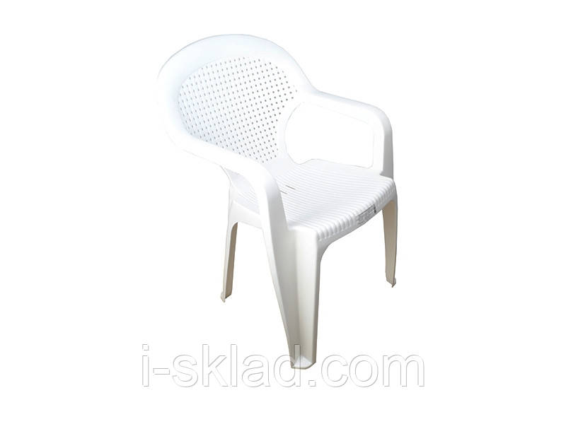 Стілець пластиковий Вг-Мікс Ротанг Белый