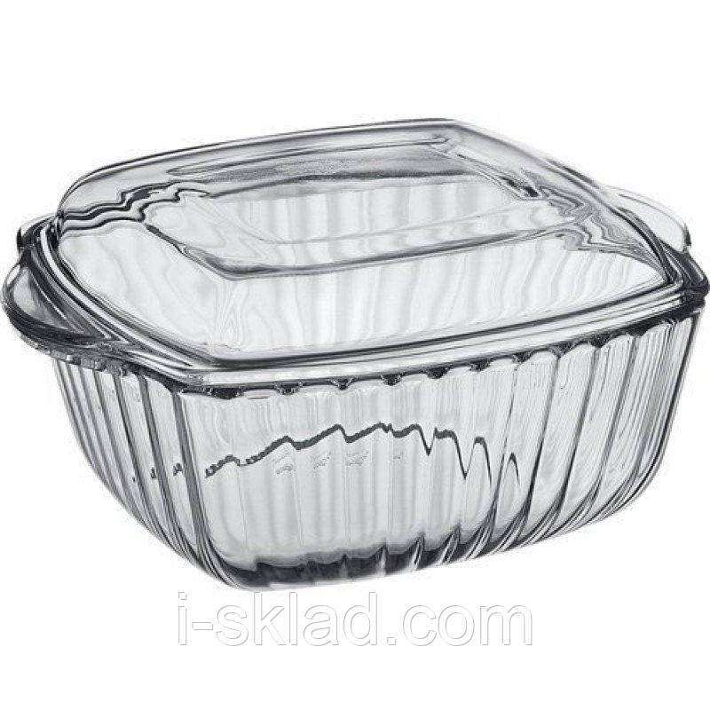 Каструля з кришкою прямокутна Pasabahce Borcam 2 л