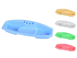 Полиця 1-ярусна пряма R-plastic потрійна Голубой