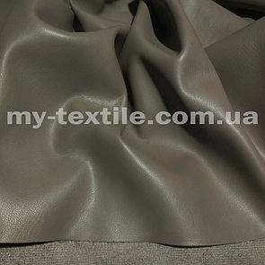 Тканина шкірозамінник на замшевій основі стрейч щільна 145 см Кава з молоком
