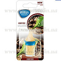 Ароматизатор корковий на дзеркало FreshWay Wood Blister Coffee (Кава) 5ml