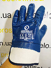 Рукавиці (рукавиці) маслостійкі Intertool SP-0001. З нітриловим покриттям