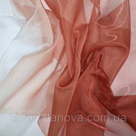 Микровуаль купон карнавал колір т. теракот, фото 1