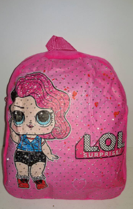 Дитячий яскравий рюкзак ЛОЛ.Дитячий рюкзак для дівчинки. рожевий