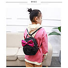 Дитяча сумочка - рюкзак чорний Бантик, фото 2