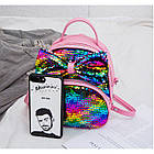 Дитяча сумочка - рюкзак чорний Бантик, фото 6