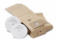 Фильтр-мешки бумажные 10 шт для Т 201 Karcher 6.906-118.0