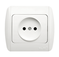 Розетка 1-а біла EL-Bi Zirve