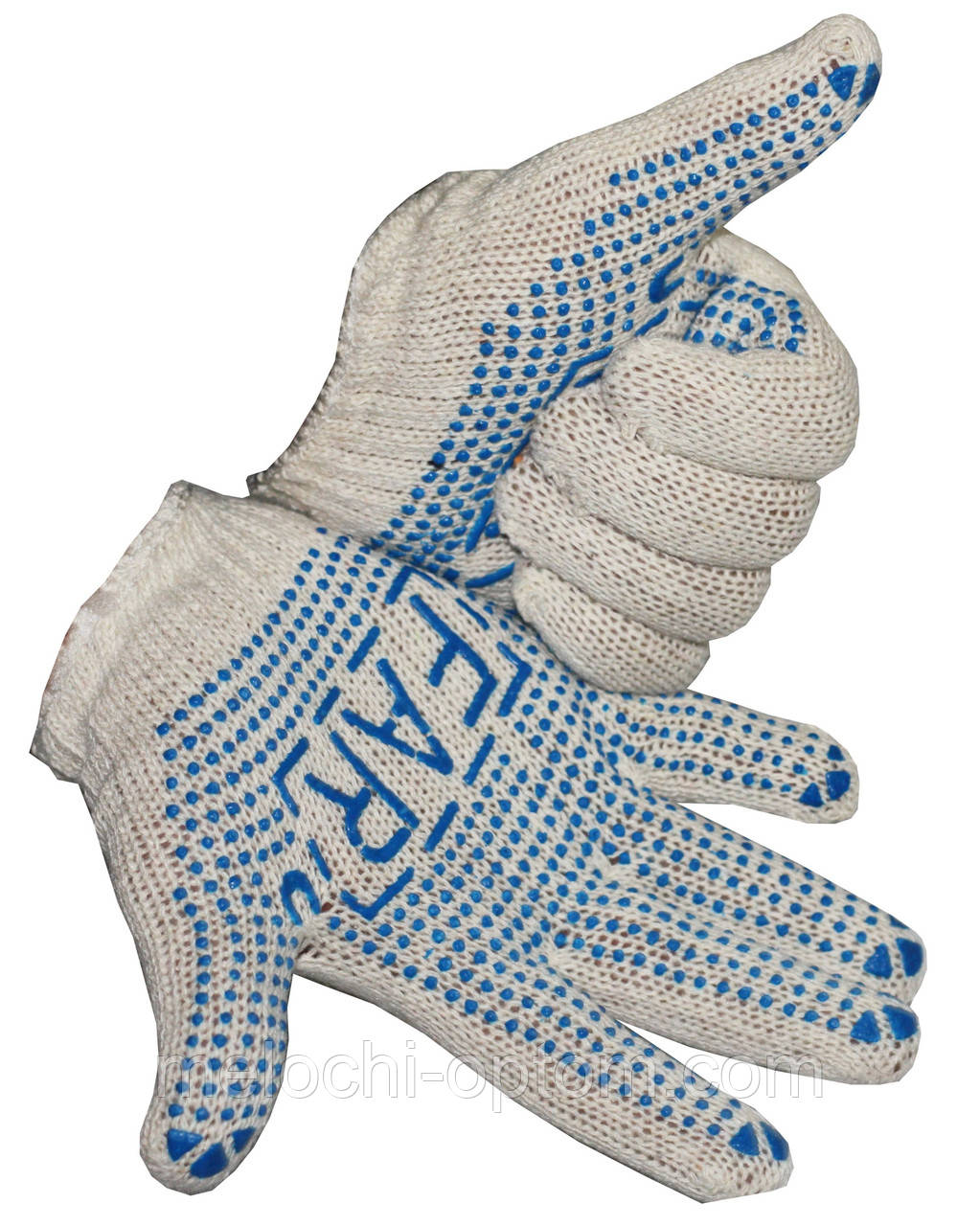 Рукавички робочі "FAR" Х/Б (600г) для садових та побутових робіт 12пар/уп, фото 1