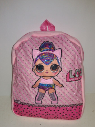 Рюкзак дитячий Лол для дівчинки.Рюкзак м'який дитячий для садка. світло - рожевий