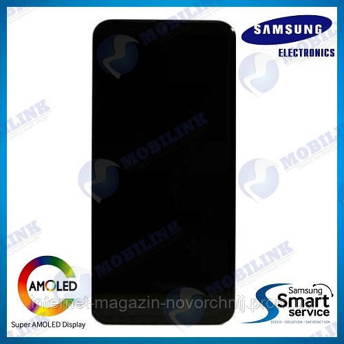 Дисплей Samsung A405 Galaxy A40 Чорний(Black),GH82-19672A, Super AMOLED!