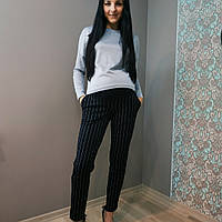 Штани офісні в смужку 2133