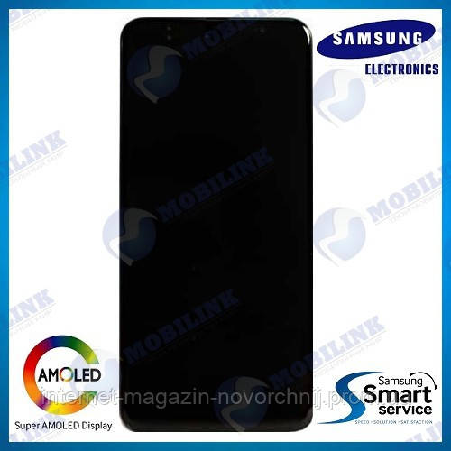 Дисплей Samsung A505 Galaxy A50 Чорний(Black),GH82-19204A, Super AMOLED!