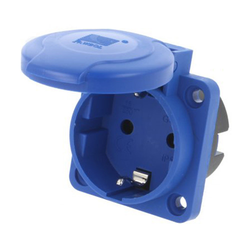 Розетка вбудована Pawbol (IP54), 16A, 230В, 2 полюси (schuco), фото 1