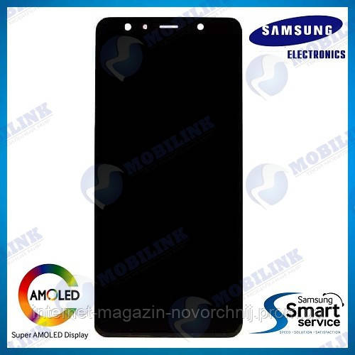 Дисплей Samsung A750 Galaxy A7(2018) Чорний(Black),GH96-12078A, Super AMOLED!