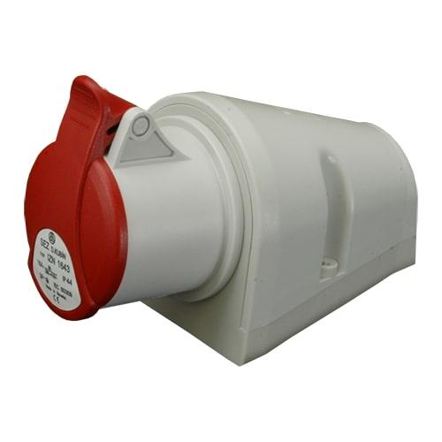 Розетка настінна SEZ IZN (IP44), 32A, 400В, 5 полюсів, фото 1