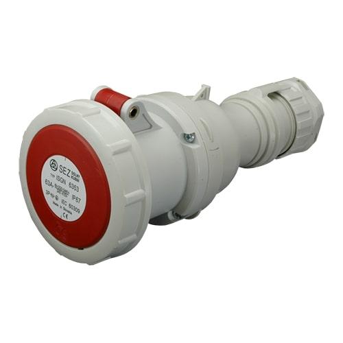 Розетка переносна SEZ ISGN (IP67), 63А, 400В, 5 полюсів, фото 1