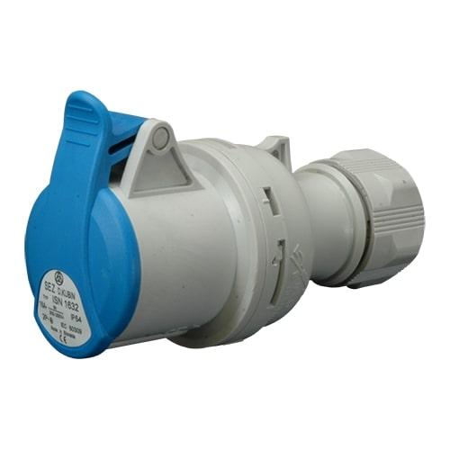 Розетка переносна SEZ ISN (IP44), 32A, 230В, 3 полюси, фото 1