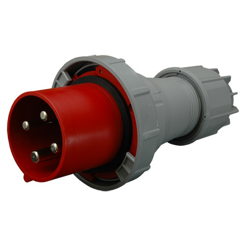 Штепсель (вилка) SEZ IVGN (IP67), 125A, 400В, 4 полюси, фото 1
