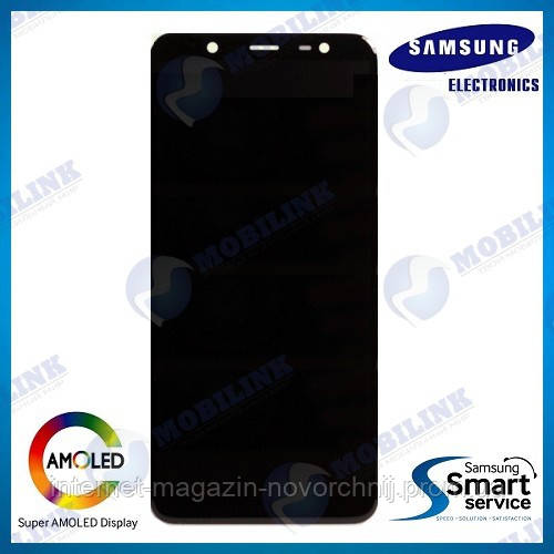 Дисплей Samsung J810 Galaxy J8(2018) Чорний(Black), GH97-22145A, Super AMOLED!