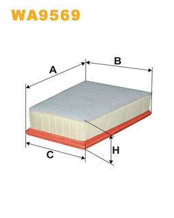 WIX WA9569 Фільтр повітря Renault Kangoo (Польща)
