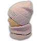 ОПТ Дитячий комплект - шапка і шарф хомут для дівчинки, 50-52 (5шт/набір), фото 3