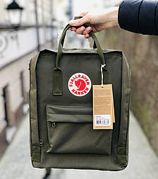 Рюкзак Канкен Fjallraven Kanken Classic Bag хакі. Живе фото. Premium (топ ААА+)