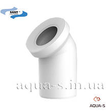 Куточок для унітаза SANIT DN 110x45° з розтрубом (Німеччина) 58103