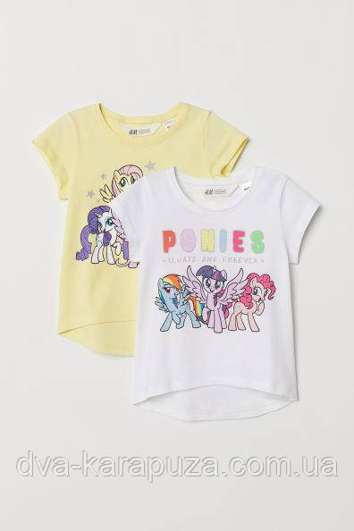 Дві футболки My Little Pony для дівчинки H&M, 1,5-2 роки!, фото 1