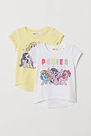 Две футболки My Little Pony для девочки H&M, 1,5-2 года!