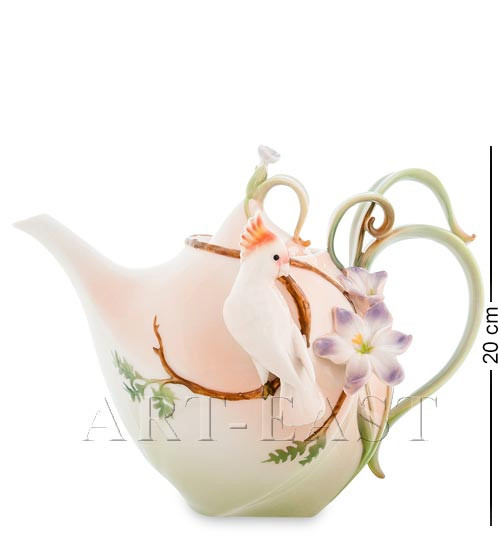 Фарфоровый заварочный чайник "Попугай Какаду" 1500 мл (Pavone) FM- 79/ 3 - фото 2 - id-p108383101
