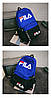 Рюкзак міський Fila синій з чорним (репліка), фото 6