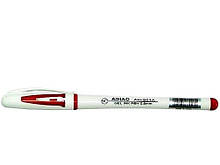 Ручка гелевая Aihao 801А с гриппом, красная.